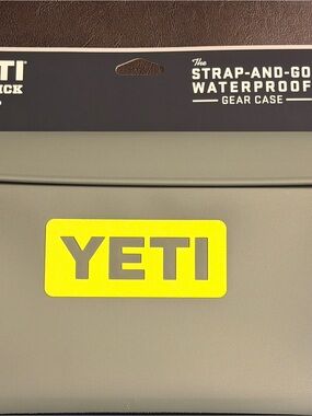 YETI Sidekick 3L Waterproof Gear Case -  Camp Green with Firefly Yellow Logo